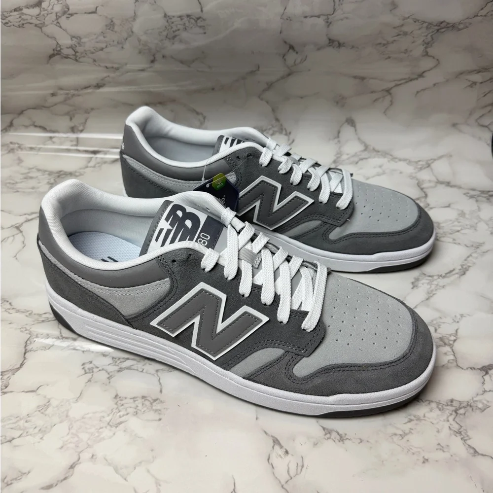 Unisex New Balance 480 Grey Grey BB480LEC Men's US Size 12 / Women's 13,5 - Picture 4 of 11
